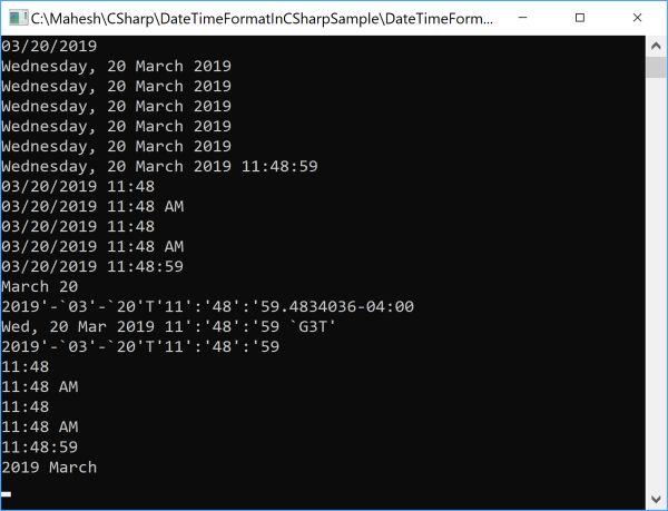csharp new datetime now